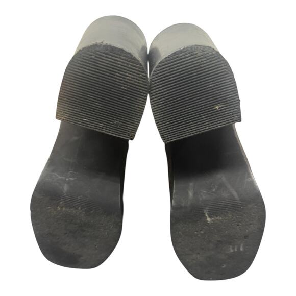 ASOS Black Ankle Bootie 10 Block Heel Boot Goblin Core Witchcore Whimsigoth - Picture 4 of 13